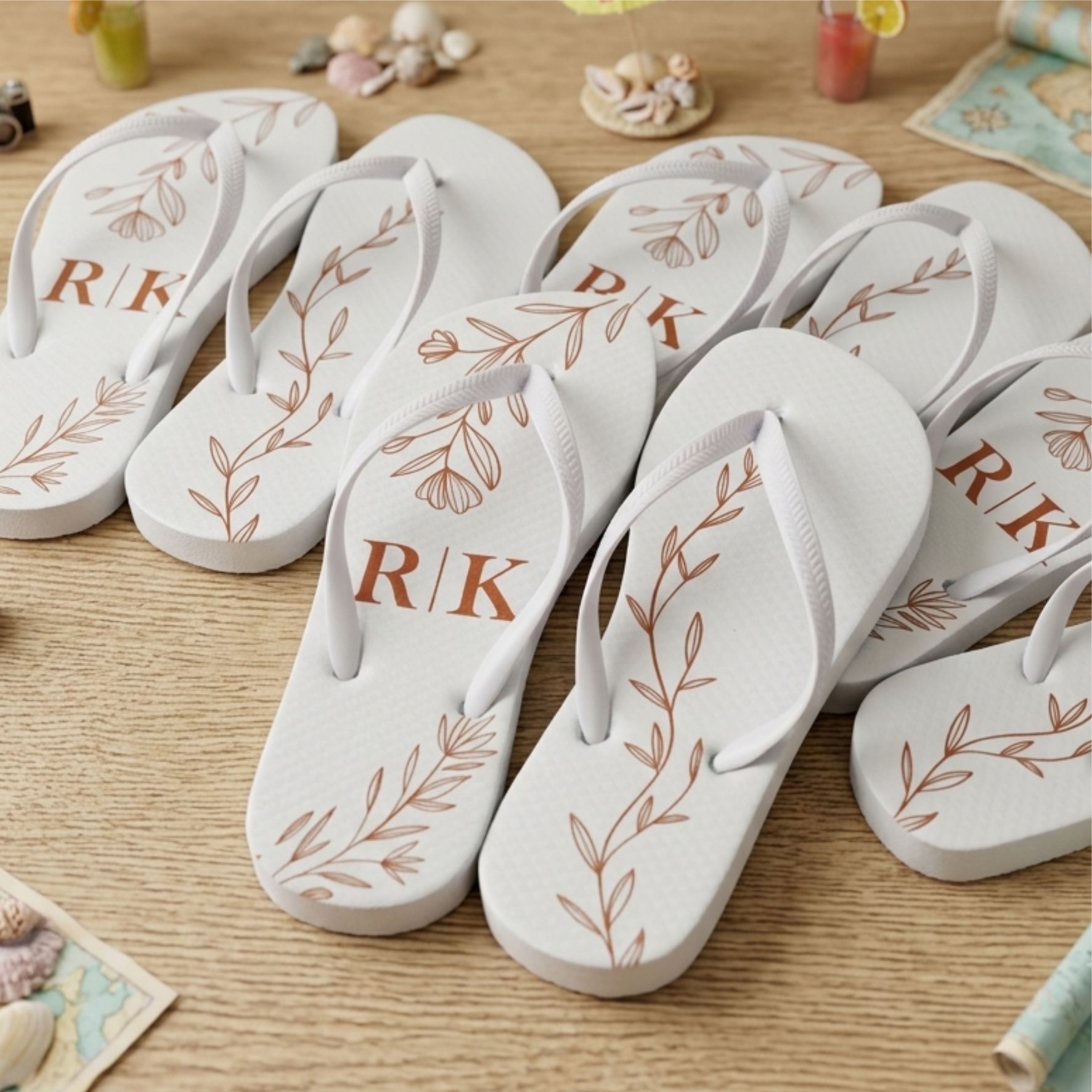 Chinelos personalizados para madrinhas de Casamento