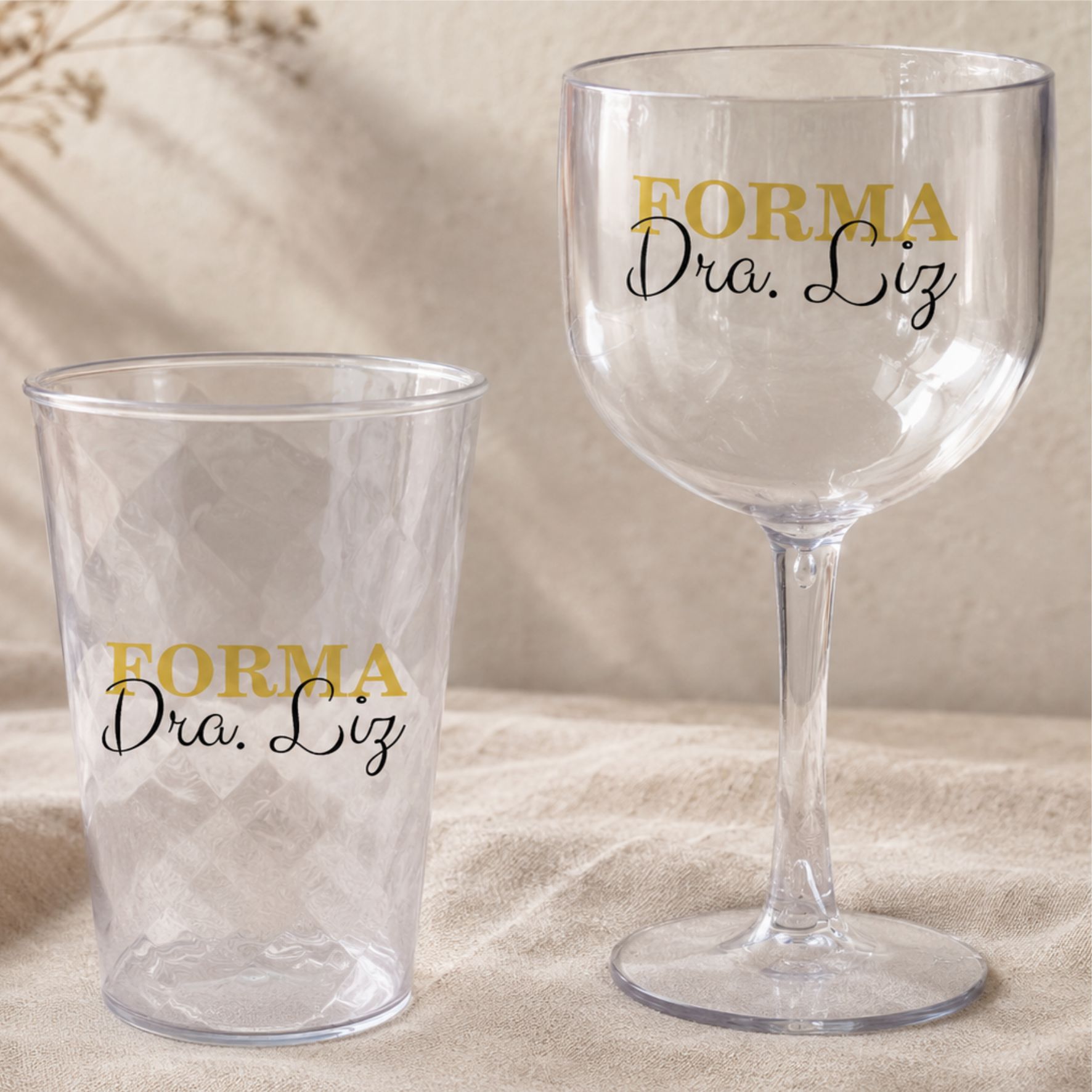 Kit Formatura Copos Twister + Taças de Gin Personalizados