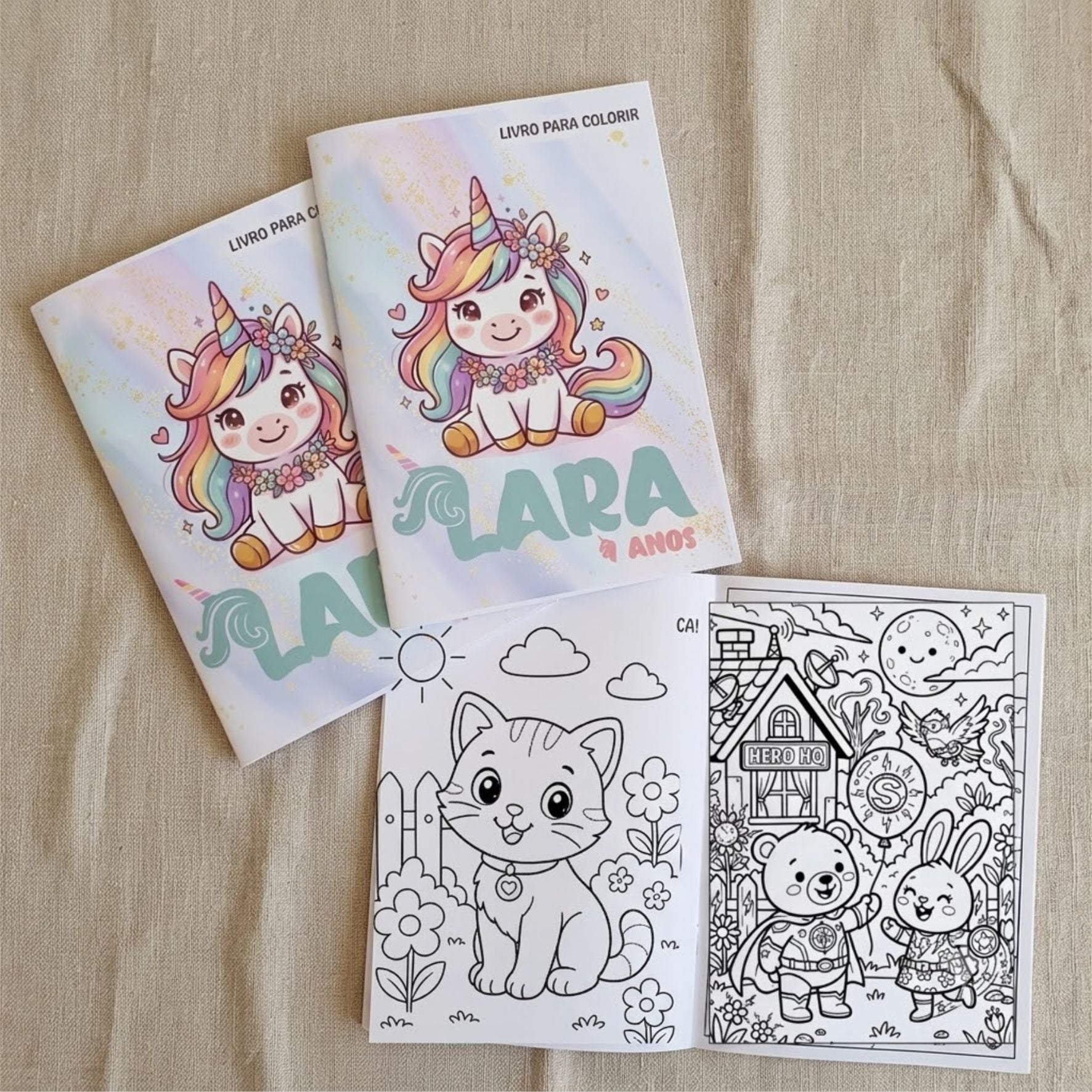 Livro de colorir Personalizado Festa Infantil
