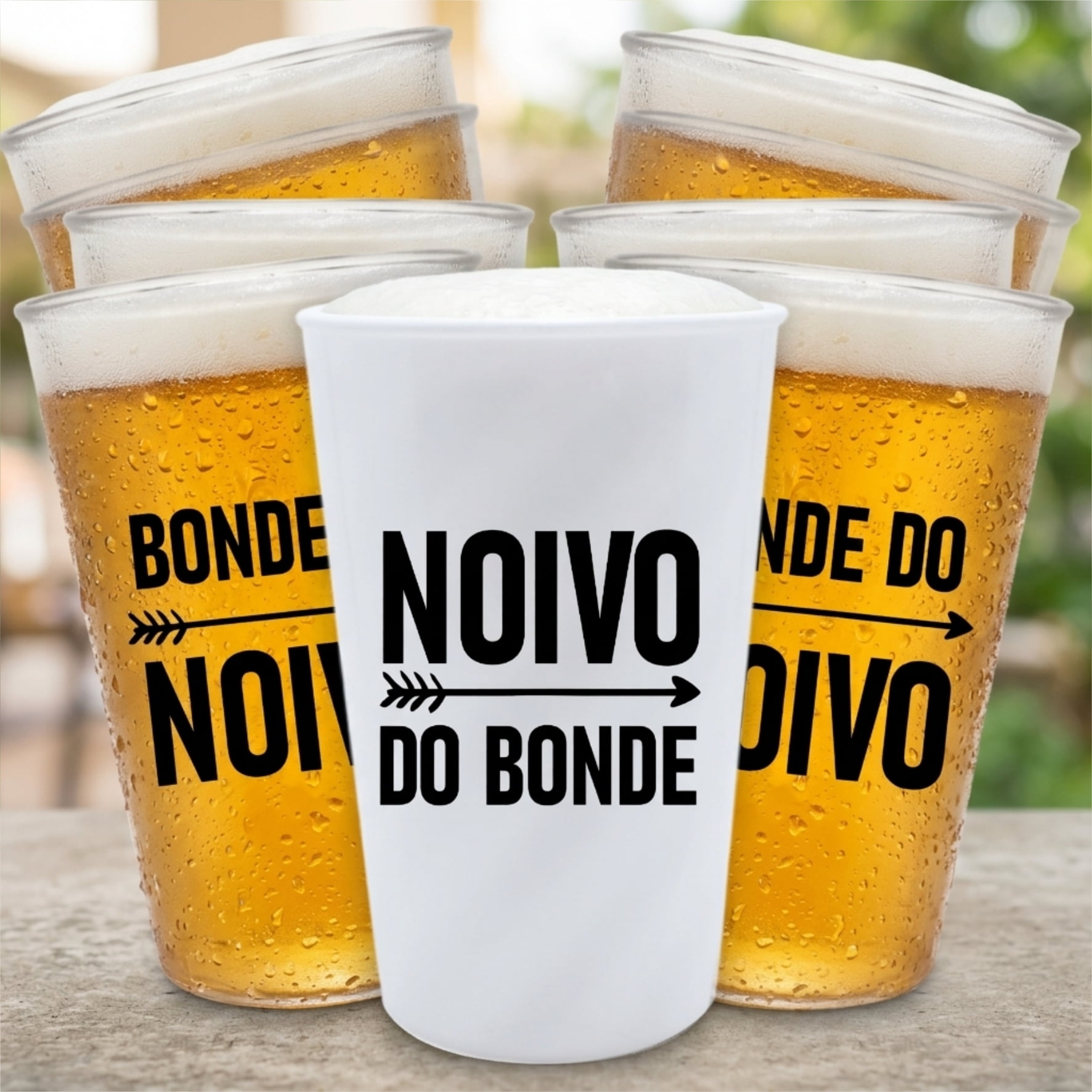 Copos Despedida de Solteiro kit Bonde do Noivo festa dos padrinhos balada dos amigos