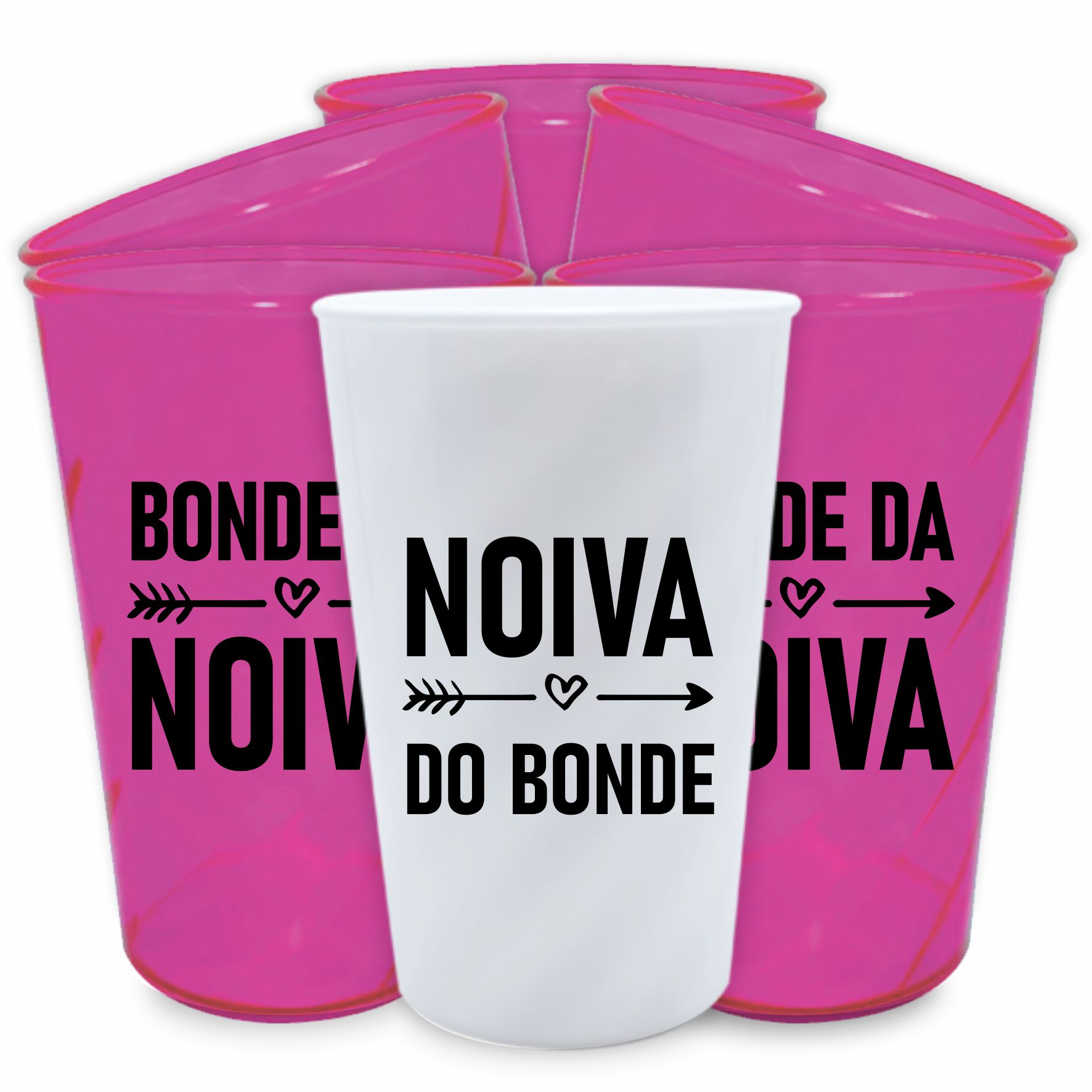 Kit copos Despedida de Solteira Bonde da Noiva festa da noiva balada das amigas e madrinhas