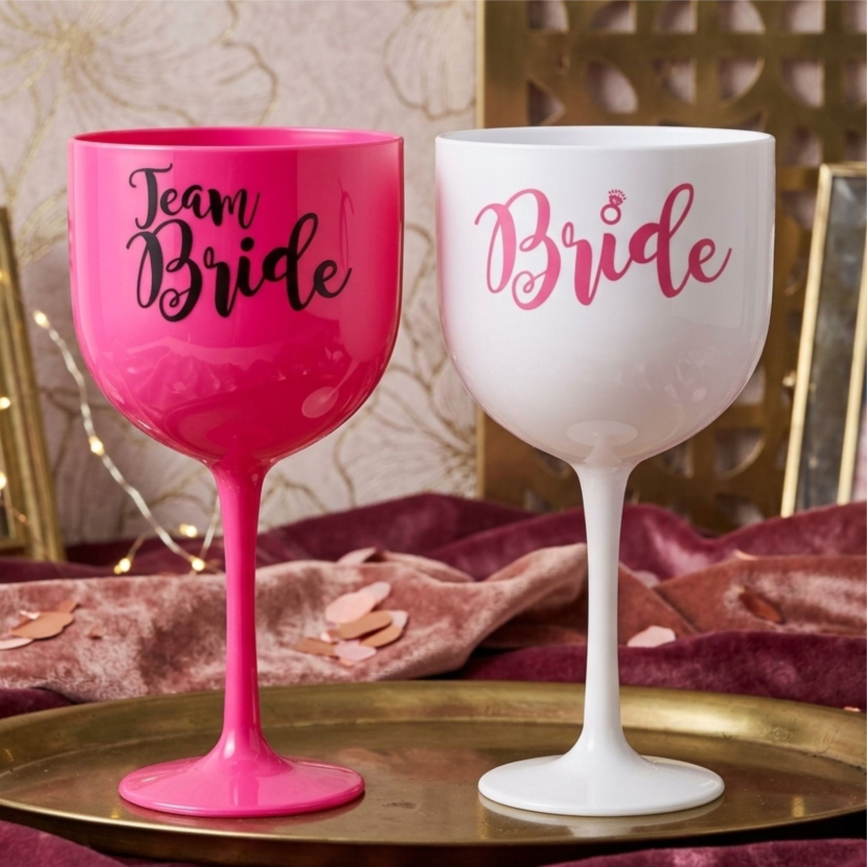Kit taças de gin 580ml despedida de Solteira team bride festa noiva balada das amigas e madrinhas