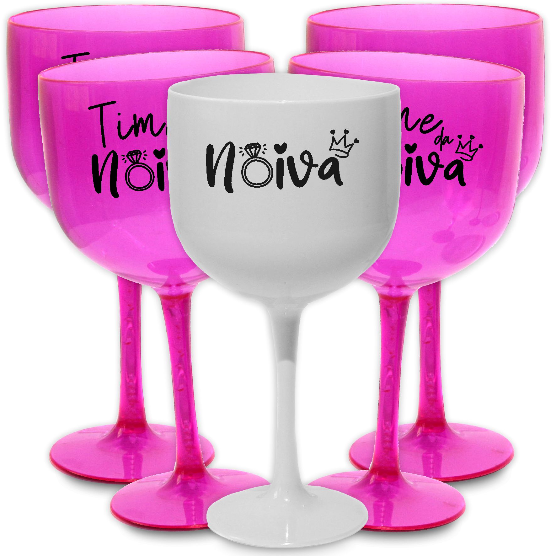 Taças de gin 580ml despedida de solteira Time da noiva festa das madrinhas e amigas
