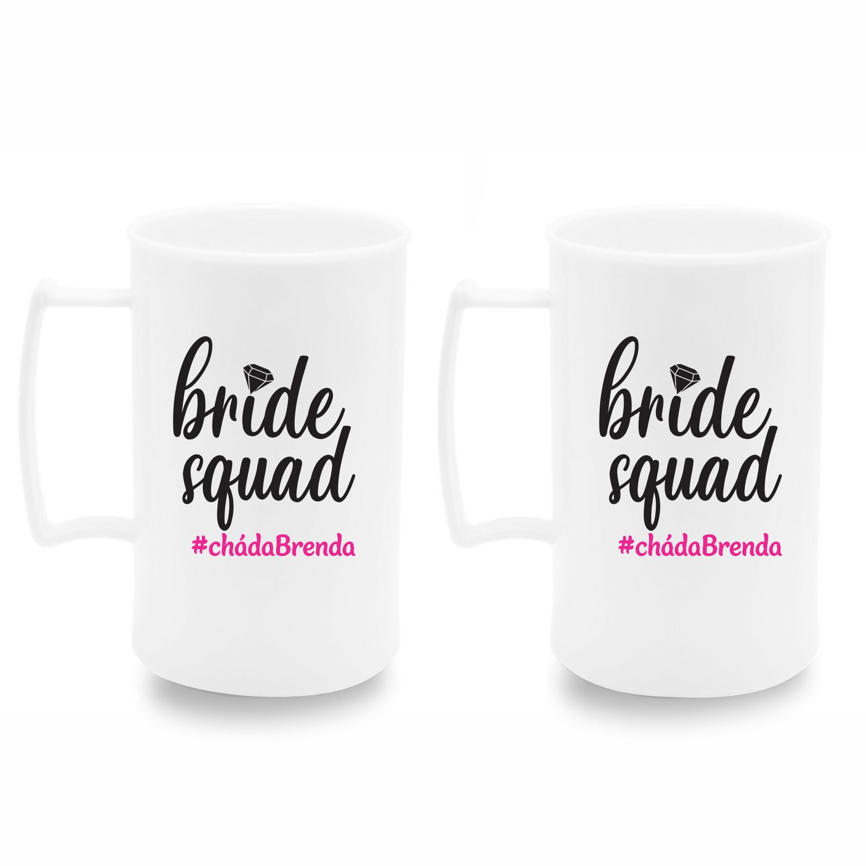 Canecas de acrílico personalizadas Despedida Solteira