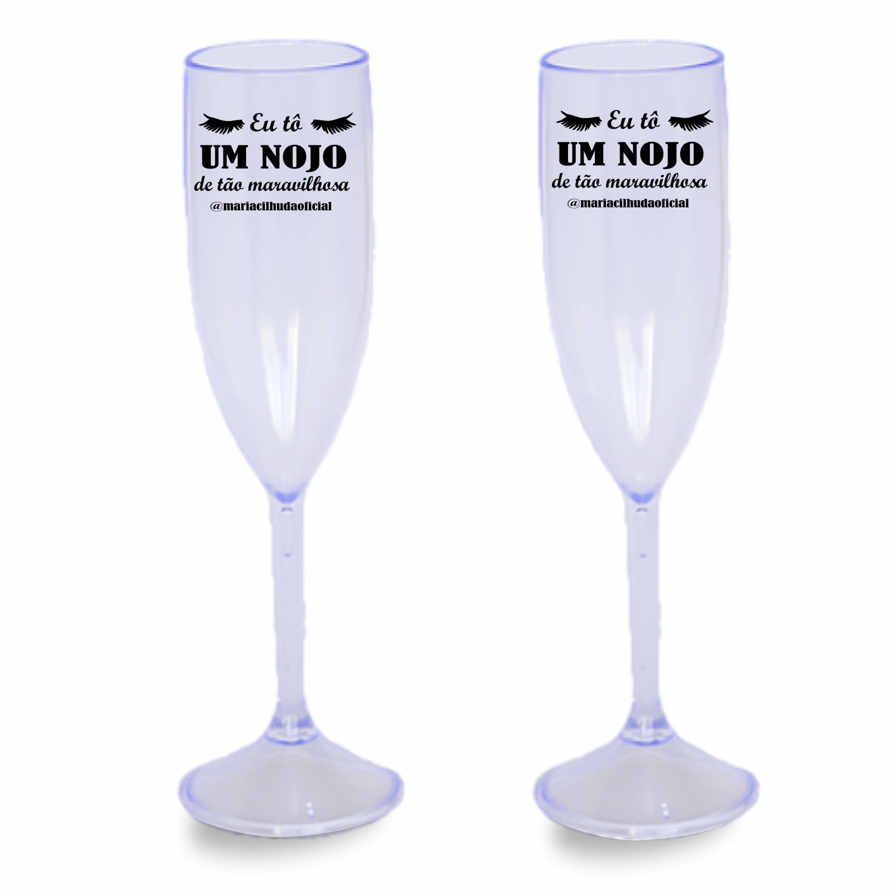 Taças de champanhe de acrílico Personalizadas Brindes para Empresas 