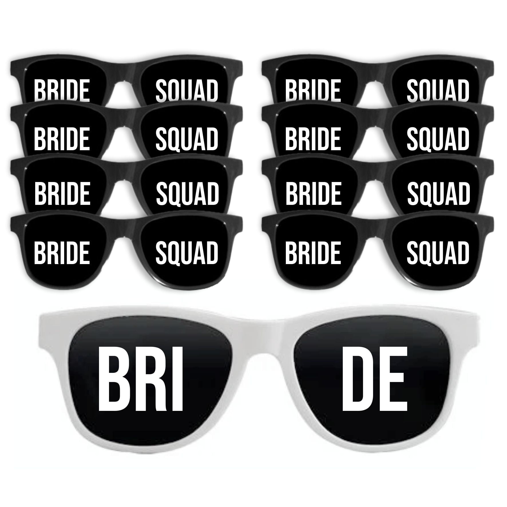 Óculos para Despedida de Solteira Bride's Squad festa da noiva balada das amigas