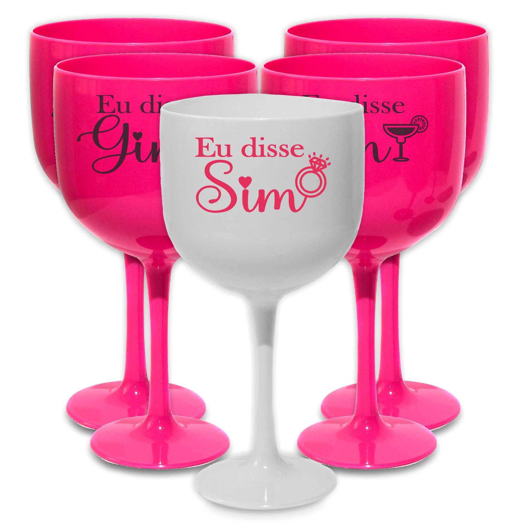Taças de Gin 580ml Despedida de Solteira Kit Eu Disse Gin festa da noiva balada top amigas