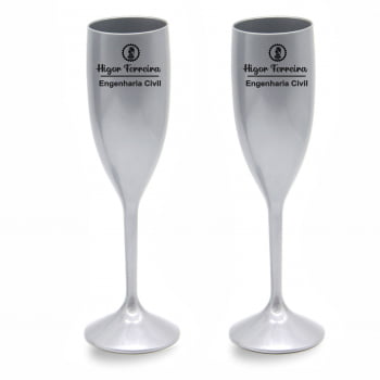 Kit Taças de champanhe Personalizadas Formatura