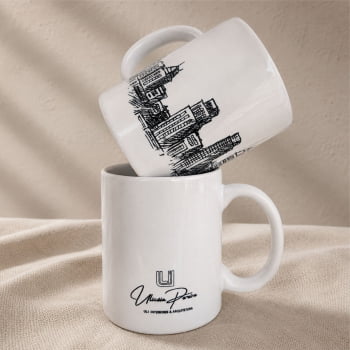Caneca de porcelana personalizada formatura 