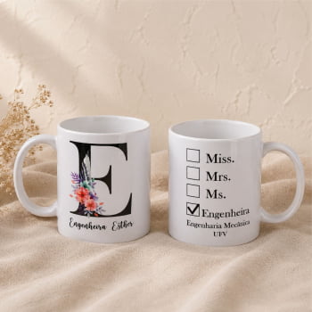 Caneca de porcelana personalizada formatura 