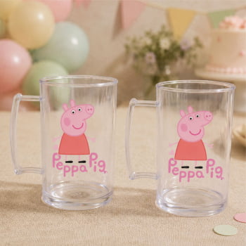 Canecas de acrílico personalizadas aniversário infantil