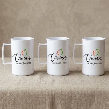 Canecas de acrílico personalizadas Formatura 