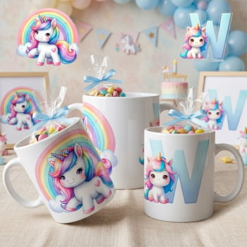 Canecas de porcelana personalizadas aniversário Infantil 