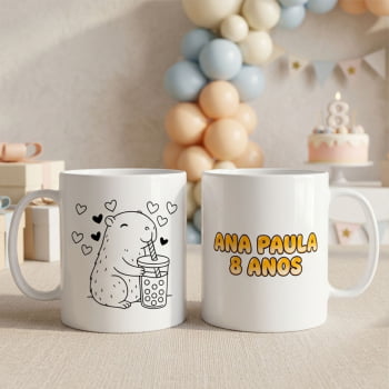 Canecas de Polímero Personalizadas para Aniversário Infantil