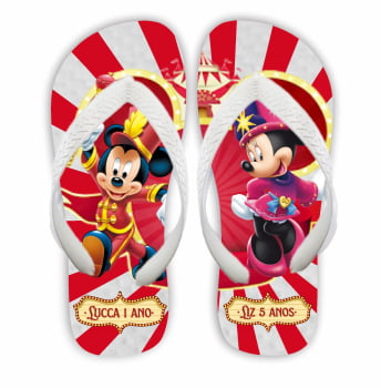 Chinelos personalizados Aniversário Infantil