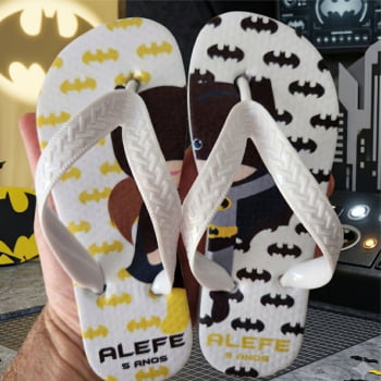 Chinelos personalizados Aniversário Infantil
