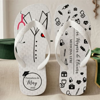 Chinelos personalizados de Formatura