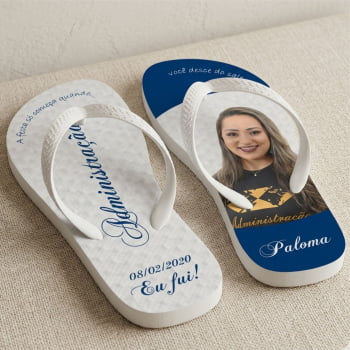 Chinelos personalizados de Formatura
