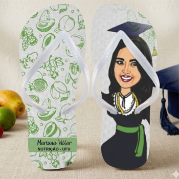Chinelos personalizados de Formatura