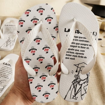 Chinelos personalizados de Formatura