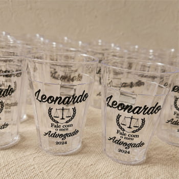Copo Personalizado Acrílico Estilo Americano Para Formatura