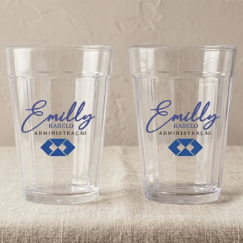 Copo Personalizado Acrílico Estilo Americano Para Formatura