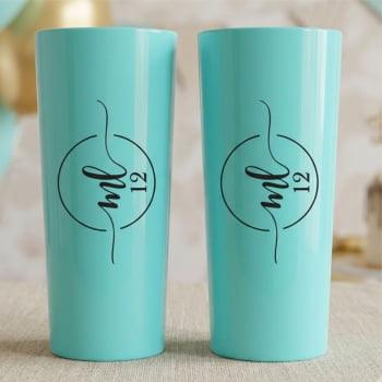 Copos de acrílico long Drink Personalizados festa aniversário infantil