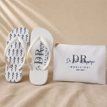Kit Formatura Personalizados Chinelos + Necessaires 