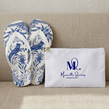 Kit Formatura Personalizados Chinelos + Necessaires 
