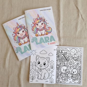 Livro de colorir Personalizado Festa Infantil