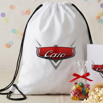 Mochilinhas Personalizadas Festa Ainversário Infantil Branca Oxford