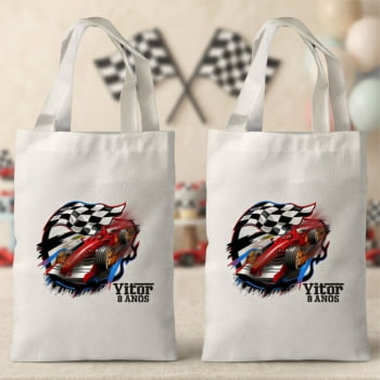 Sacolas Personalizadas Aniversário Infantil 20X30 Oxford Branca