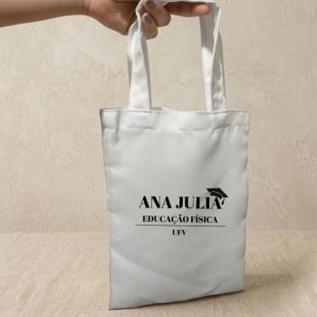 Sacolas Formatura  Personalizadas 20X30 Oxford Branca 