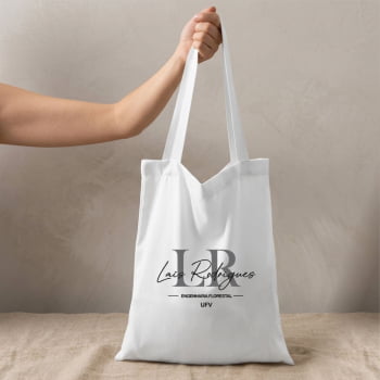 Sacolas Personalizadas para Formatura Oxford Branca 33x37 