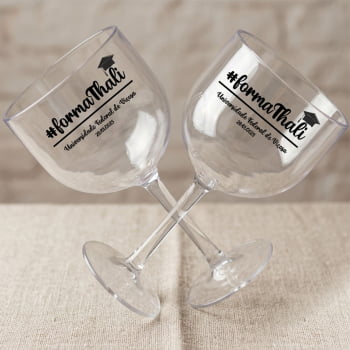 Kit taças de gin personalizadas Formatura