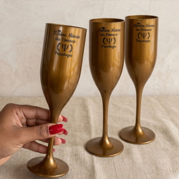 Taças de champanhe acrílica Personalizadas Baile de Formatura