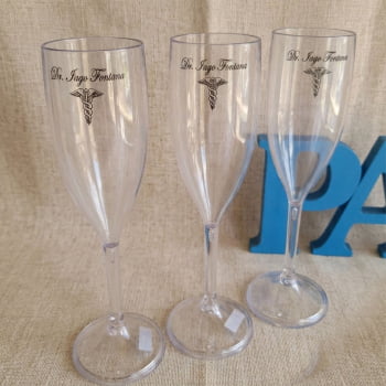 Taças de champanhe acrílica Personalizadas Baile de Formatura