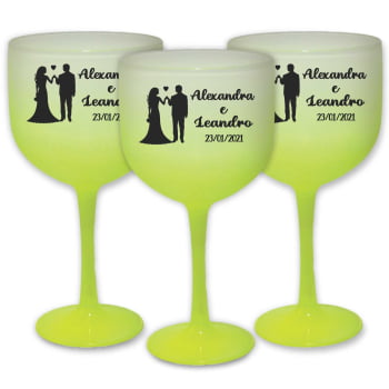 Taças de gin Degrade personalizadas para Casamento