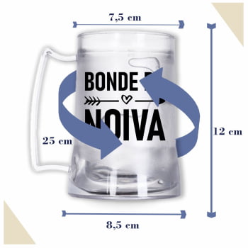 Canecas de gel Despedida de solteira Bonde da noiva festa top balada das amigas e madrinhas