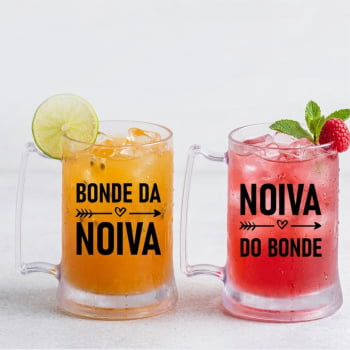 Canecas de gel Despedida de solteira Bonde da noiva festa top balada das amigas e madrinhas