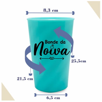 Copos Despedida de Solteira Kit Bonde da Noiva 2 festa da noiva balada das amigas e madrinhas