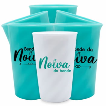 Copos Despedida de Solteira Kit Bonde da Noiva 2 festa da noiva balada das amigas e madrinhas