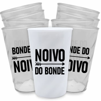 Copos Despedida de Solteiro kit Bonde do Noivo festa dos padrinhos balada dos amigos