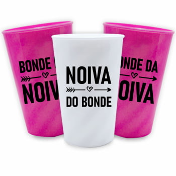 Kit copos Despedida de Solteira Bonde da Noiva festa da noiva balada das amigas e madrinhas