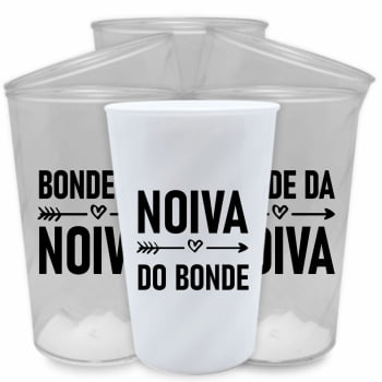 Kit copos Despedida de Solteira Bonde da Noiva festa da noiva balada das amigas e madrinhas