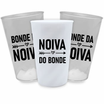 Kit copos Despedida de Solteira Bonde da Noiva festa da noiva balada das amigas e madrinhas