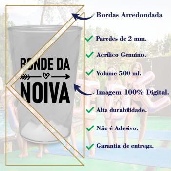 Kit copos Despedida de Solteira Bonde da Noiva festa da noiva balada das amigas e madrinhas