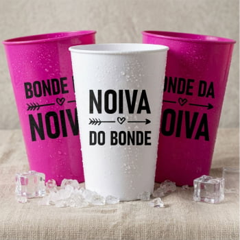 Kit copos Despedida de Solteira Bonde da Noiva festa da noiva balada das amigas e madrinhas