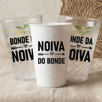 Kit copos Despedida de Solteira Bonde da Noiva festa da noiva balada das amigas e madrinhas