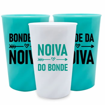 Kit copos Despedida de Solteira Bonde da Noiva festa da noiva balada das amigas e madrinhas